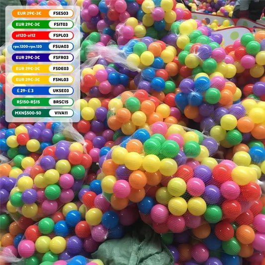 Ball Pit Balls 100PCS Colorful Plastic Play Balls for Kids Play Areas