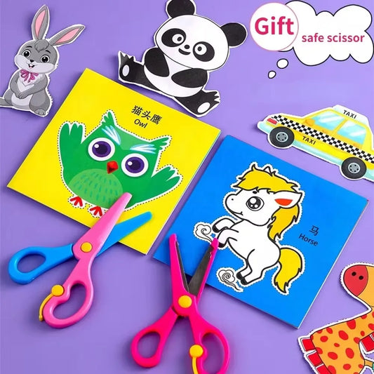 Paper Cut Craft Kit for Kids – 48PCS DIY Paper Art Activity Set