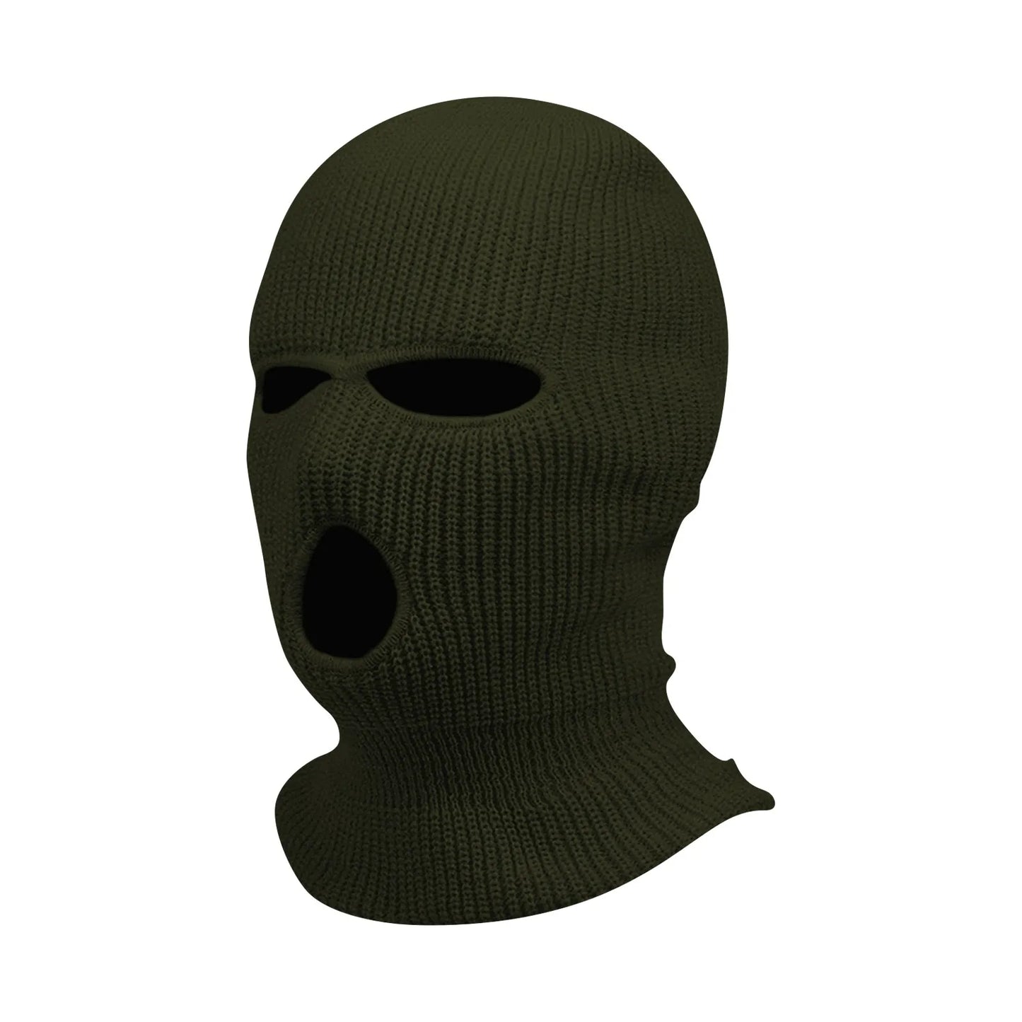 3 Hole Balaclava Ski Mask Windproof Knit Winter Face Cover