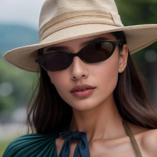 Oval Sunglasses with UV400 Mirror Lenses for Men & Women
