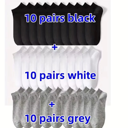 No Show Socks Breathable Low Cut Ankle Socks 5 & 10 Pack