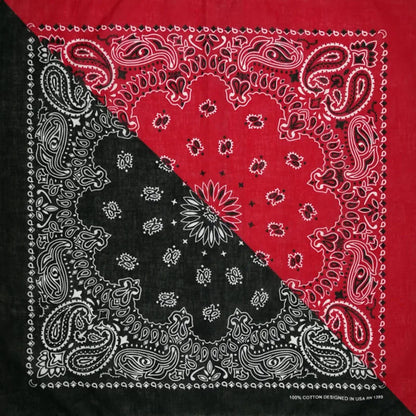 Cotton Bandana 55cm Square Paisley Scarf for Men & Women