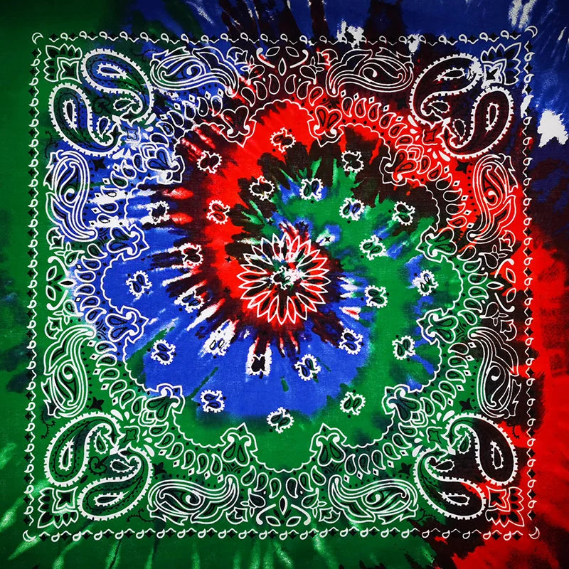 Cotton Bandana 55cm Square Paisley Scarf for Men & Women
