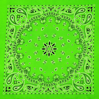 Cotton Bandana 55cm Square Paisley Scarf for Men & Women