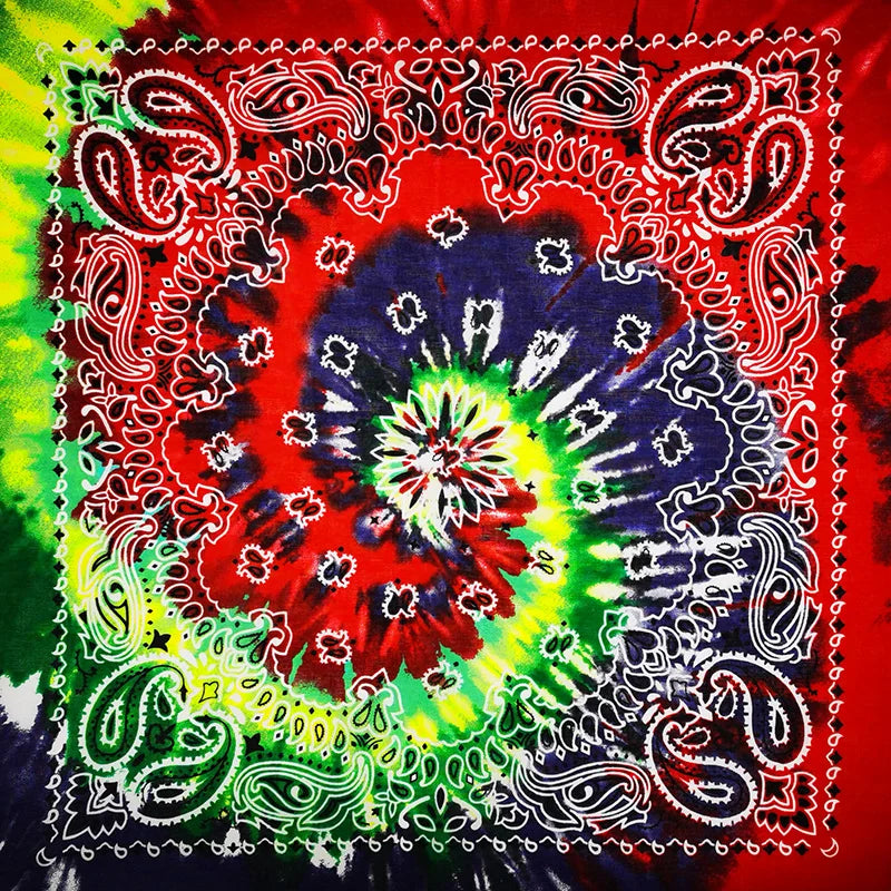Cotton Bandana 55cm Square Paisley Scarf for Men & Women