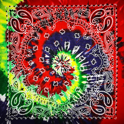 Cotton Bandana 55cm Square Paisley Scarf for Men & Women