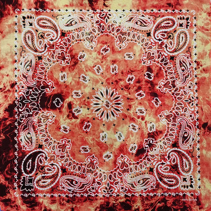 Cotton Bandana 55cm Square Paisley Scarf for Men & Women