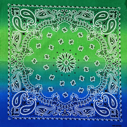Cotton Bandana 55cm Square Paisley Scarf for Men & Women