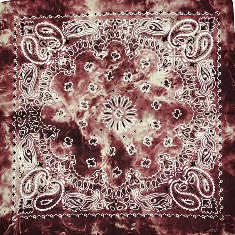 Cotton Bandana 55cm Square Paisley Scarf for Men & Women