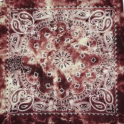 Cotton Bandana 55cm Square Paisley Scarf for Men & Women
