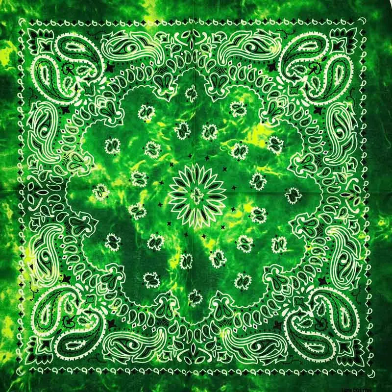 Cotton Bandana 55cm Square Paisley Scarf for Men & Women