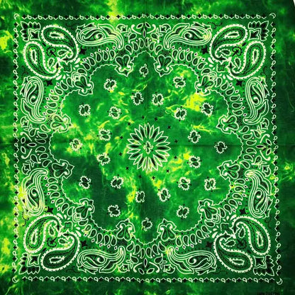 Cotton Bandana 55cm Square Paisley Scarf for Men & Women