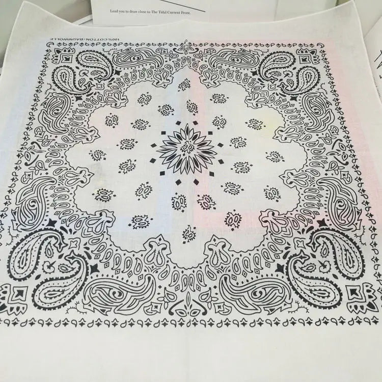 Cotton Bandana 55cm Square Paisley Scarf for Men & Women