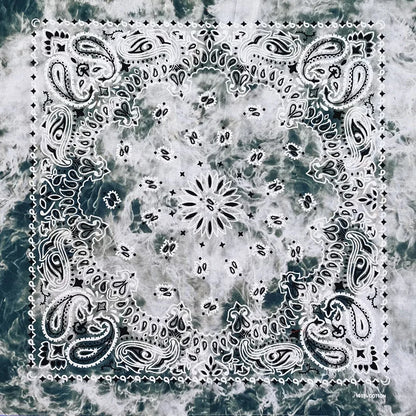 Cotton Bandana 55cm Square Paisley Scarf for Men & Women