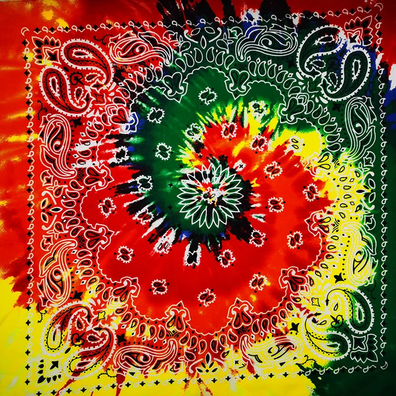 Cotton Bandana 55cm Square Paisley Scarf for Men & Women