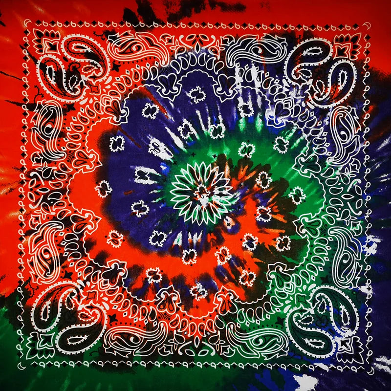 Cotton Bandana 55cm Square Paisley Scarf for Men & Women