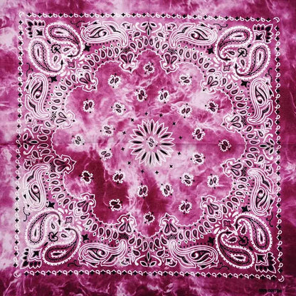 Cotton Bandana 55cm Square Paisley Scarf for Men & Women