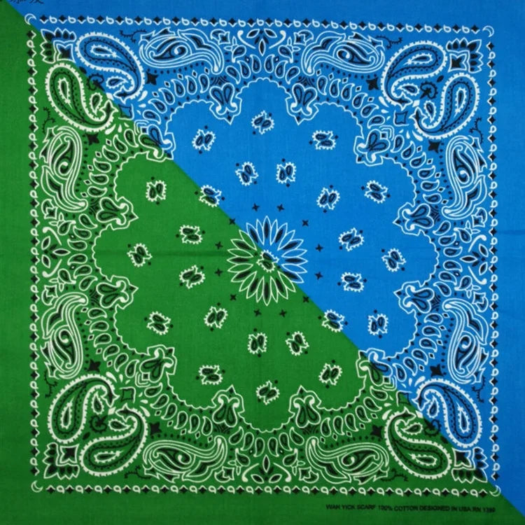 Cotton Bandana 55cm Square Paisley Scarf for Men & Women