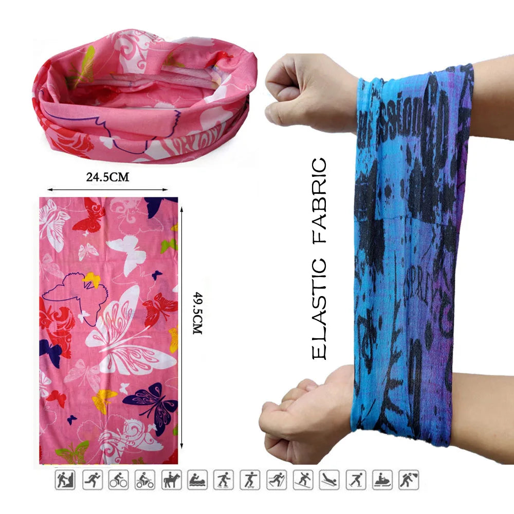 Tube Bandana Seamless Neck Gaiter for Cycling Running & Outdoor Sports