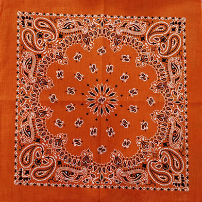 Cotton Bandana 55cm Square Paisley Scarf for Men & Women