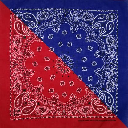 Cotton Bandana 55cm Square Paisley Scarf for Men & Women