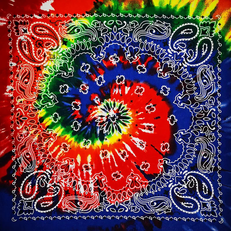 Cotton Bandana 55cm Square Paisley Scarf for Men & Women