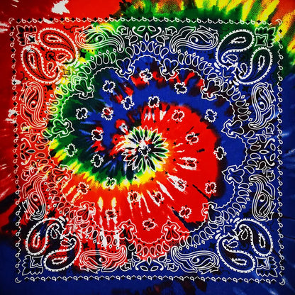 Cotton Bandana 55cm Square Paisley Scarf for Men & Women