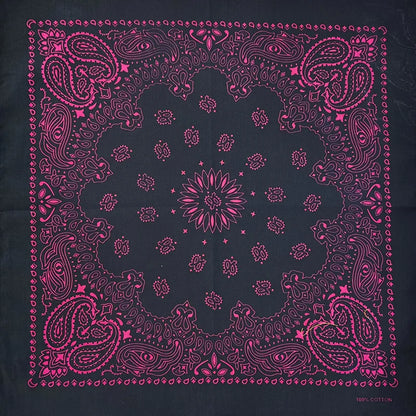 Cotton Bandana 55cm Square Paisley Scarf for Men & Women