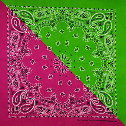 Cotton Bandana 55cm Square Paisley Scarf for Men & Women