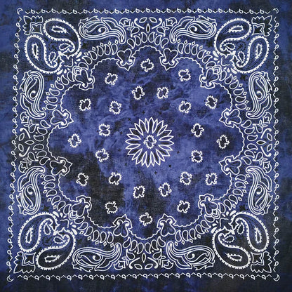Cotton Bandana 55cm Square Paisley Scarf for Men & Women
