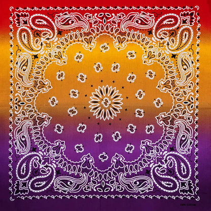 Cotton Bandana 55cm Square Paisley Scarf for Men & Women