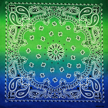 Cotton Bandana 55cm Square Paisley Scarf for Men & Women