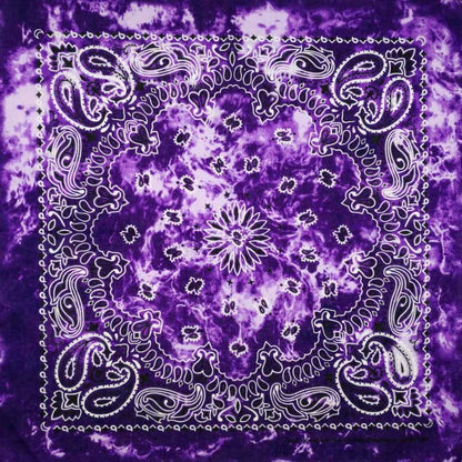 Cotton Bandana 55cm Square Paisley Scarf for Men & Women