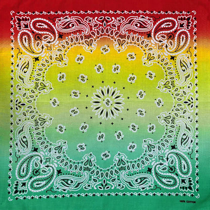 Cotton Bandana 55cm Square Paisley Scarf for Men & Women