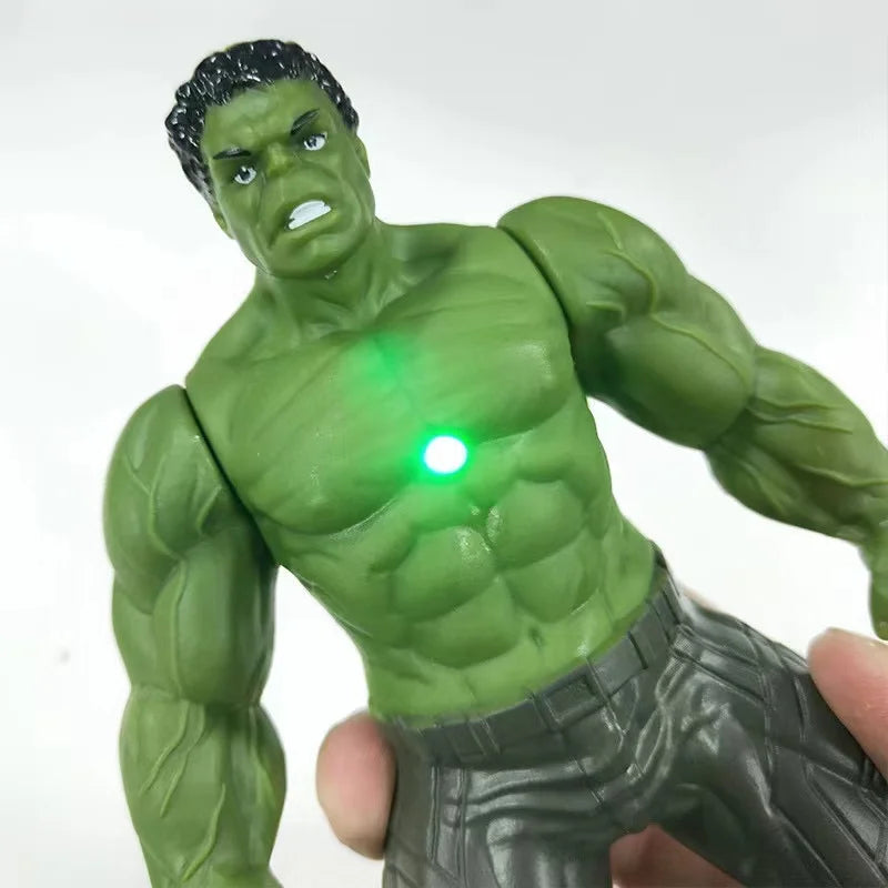Superhero Action Figure 17cm Light-Up Poseable Collectible Model
