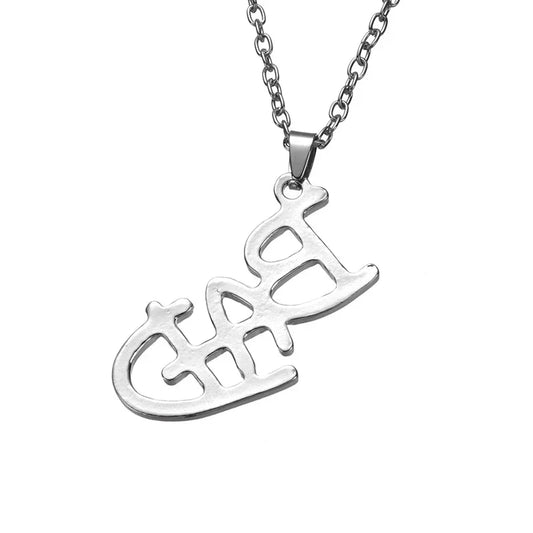 Stainless Steel Pendant Necklace with Metal Chain for Men & Women