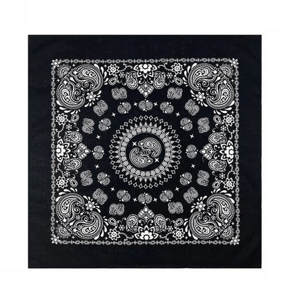 Cotton Bandana 70cm Paisley Square Scarf Headband for Men & Women