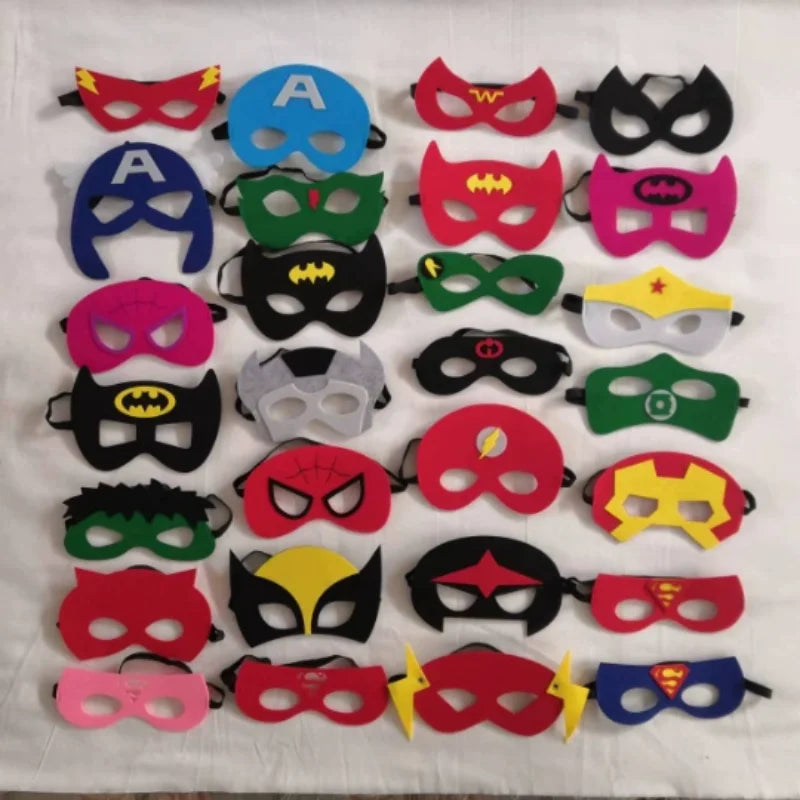 Superhero Masks for Kids, Party Dress-Up Costume Set