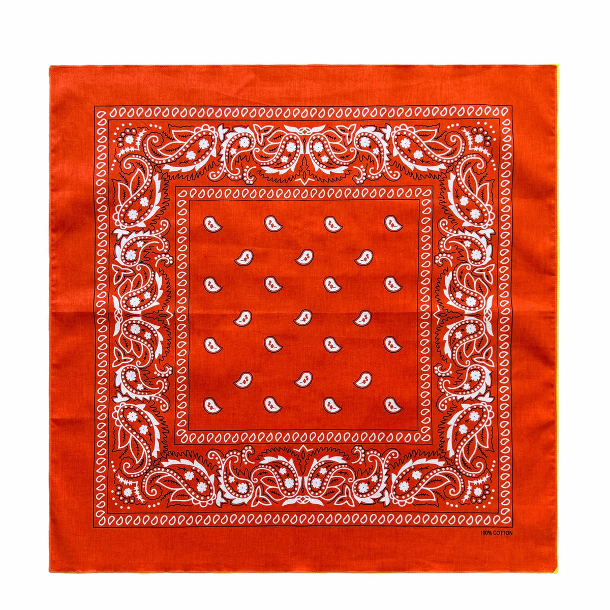 Cotton Bandana 70cm Paisley Square Scarf Headband for Men & Women