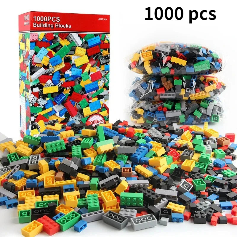 Building Blocks Set 300/500/1000 Pieces Creative Bulk Brick Collection