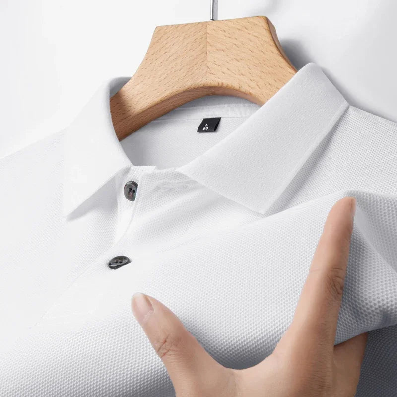 Men's Cotton Polo Shirt Short Sleeve Casual Golf Tee