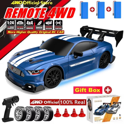 RC Drift Car 4WD Remote Control Racing Car 1:24 Scale RTR