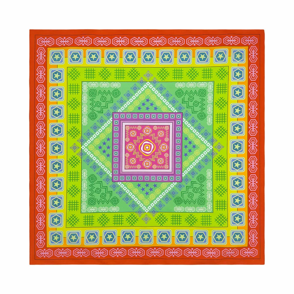 Cotton Bandana Paisley Square Head Scarf for Sports and Casual Wear