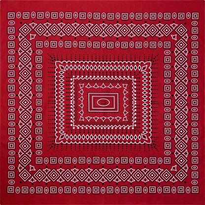 Cotton Bandana 70cm Paisley Square Scarf Headband for Men & Women