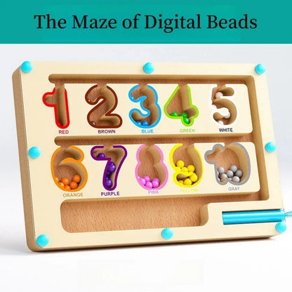 Magnetic Maze Toy with Magnetic Beads for Fine Motor Skills Learning