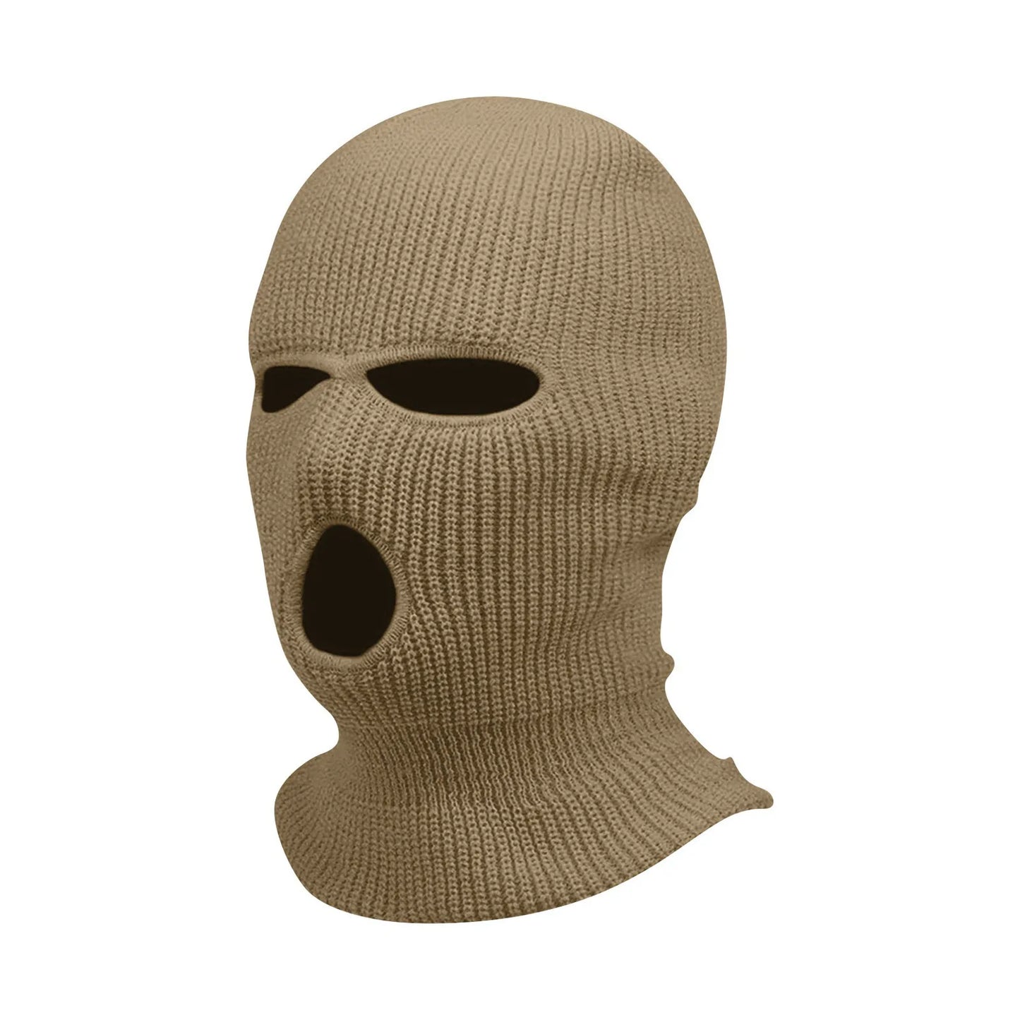 3 Hole Balaclava Ski Mask Windproof Knit Winter Face Cover
