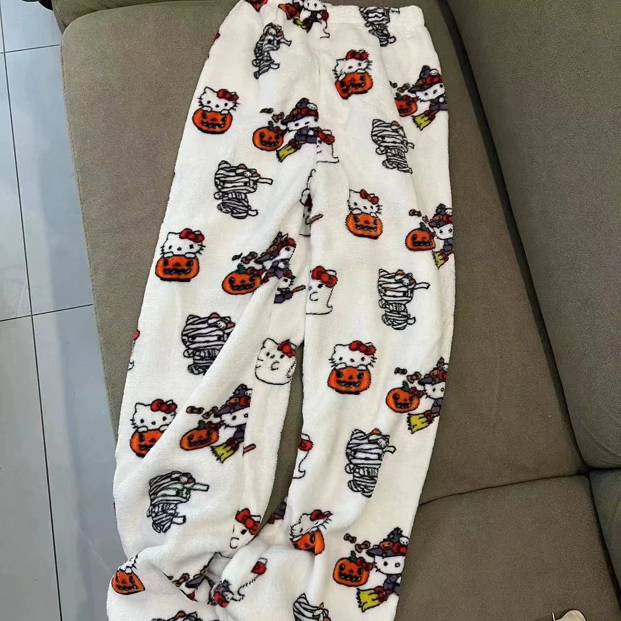 Women’s Cartoon Pajama Pants with Elastic Waist