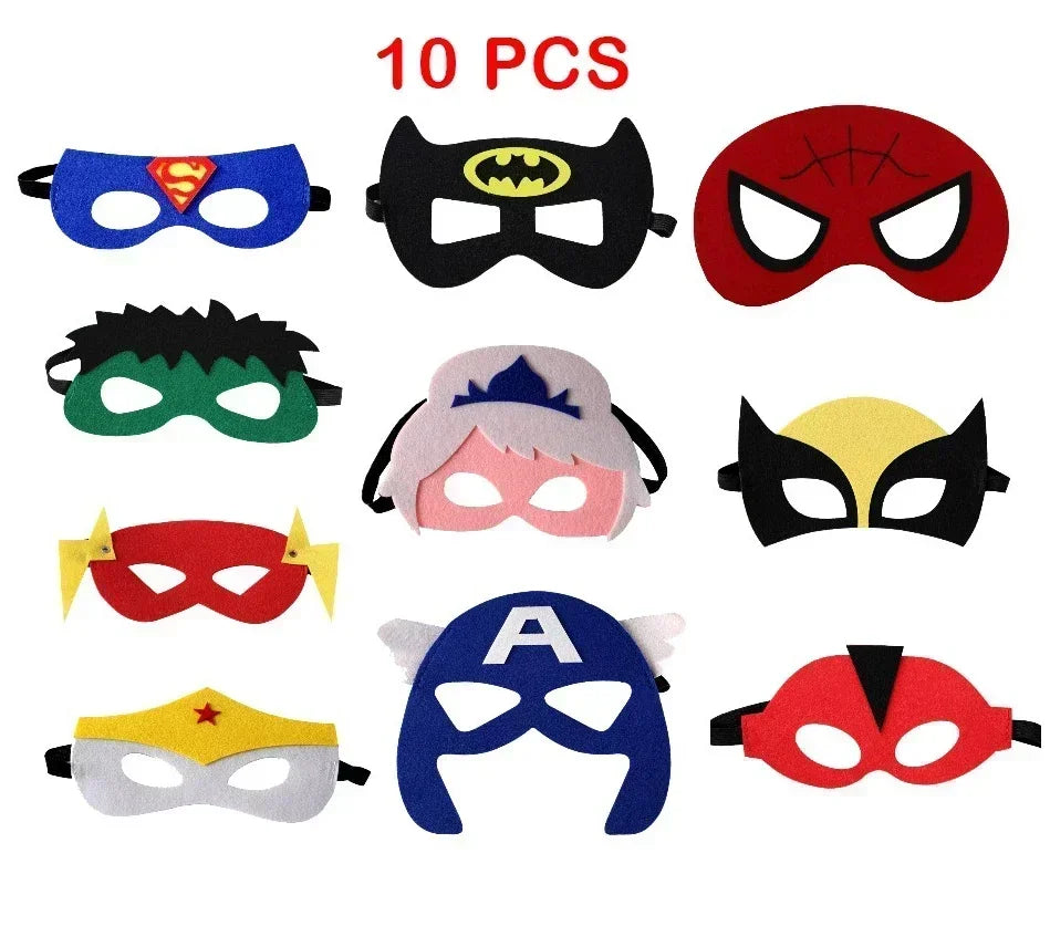 Superhero Masks for Kids, Party Dress-Up Costume Set