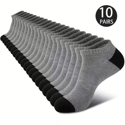 No Show Socks Breathable Low Cut Ankle Socks 5 & 10 Pack