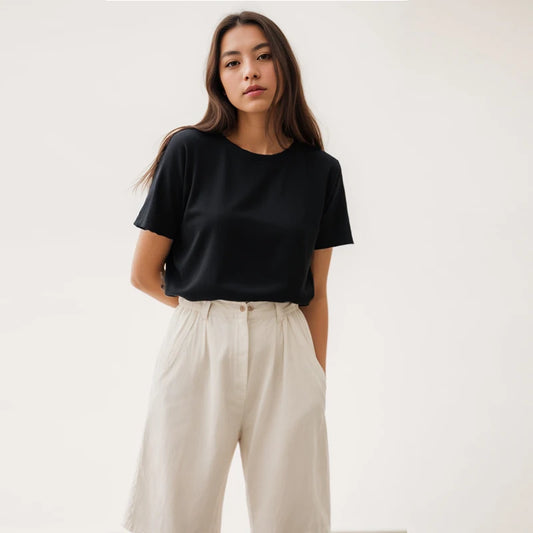 Cotton T-Shirt 220G Short Sleeve Crew Neck Casual Tee